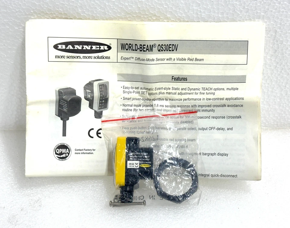 BANNER ENGINEERING QS30EDVQ FOTOELEKTRISCHE SENSOR 76092 - NEU - Bild 3 von 4
