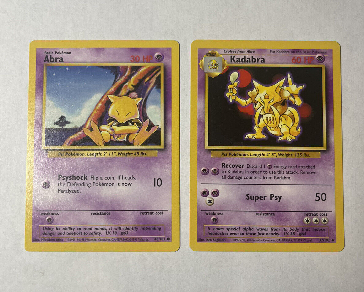 Dark Alakazam evolution set NM 1st edition