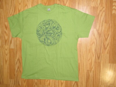 EVIDENT direct from artist graphic T shirt letter ball sphere globe Tee XL  