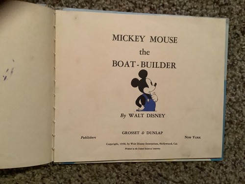1938 Walt Disney’s Boat Builders book Donald Duck & Mickey Mouse - Picture 7 of 22