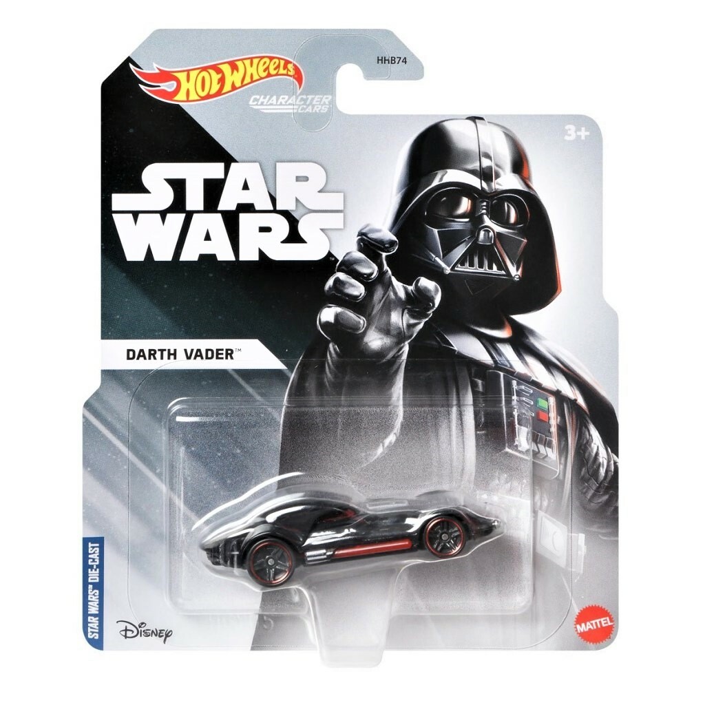 New 2022 Star Wars Hot Wheels Character Cars DARTH VADER FREE