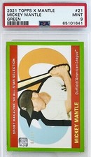 2021 Topps X Mickey Mantle Collection Green SP #/99 Card #21 PSA 9 🔥 Low Pop