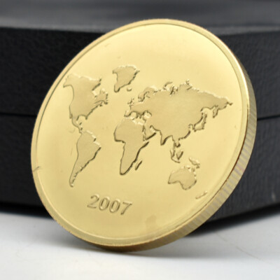2007 New Seven Wonders of The World Chichen Itza Gold Coin Mexico