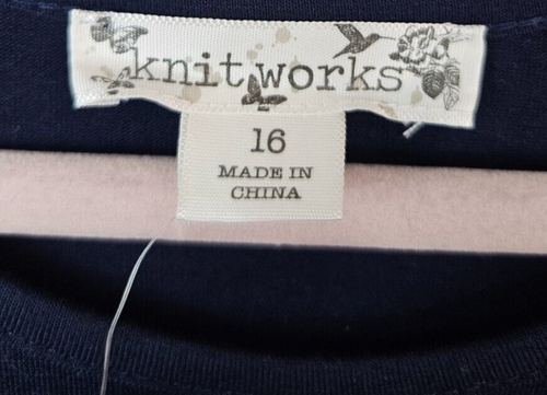 Knit Works Girls Dress 16 Blue Rayon Blend Sleeveless Fit Flared Ruffle Tulle - Picture 15 of 17