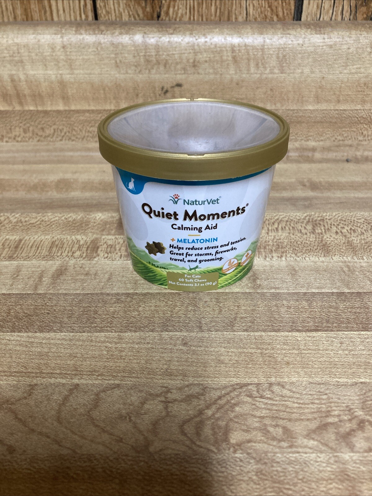 Quiet Moments Calming Aid for Cats Plus Melatonin &ndash; 60 Soft Chews New