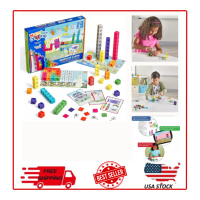 Mathlink Cubes Number blocks1-10 Activity Set, 30 Preschool Learning Activities,