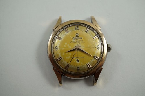 OMEGA 2852-3 SC PINK \u0026 STAINLESS STEEL CONSTELLATION ORIGINAL DIAL DATES  1955 | eBay