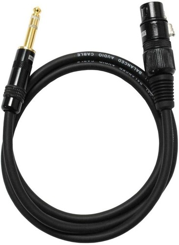 Audio2000's C06003P2 confezione da 2 piedi XLR da 3 piedi da donna a placcati in oro 1/4" cavi TRS - nuovi - Foto 6 di 6