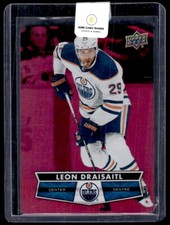 2021-22 Upper Deck Tim Hortons Red Die Cut Leon Draisaitl #DC-18 Edmonton Oilers