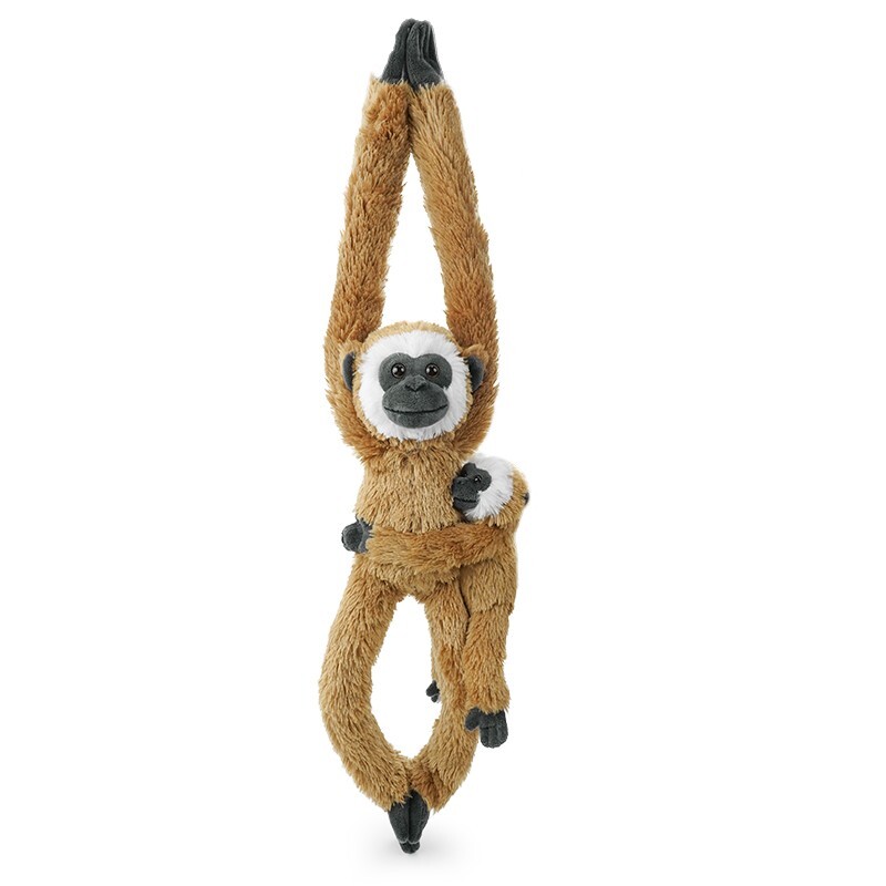 27'' Hanging Monkey Plush Set Mommy&Baby Stuffed Animals Plush Gift For Children
