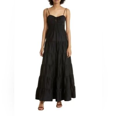 New Alice + Olivia Jori Black Tiered Ruffle Maxi Dress Lace-Up Bodice Size 0 NEW | eBay New Alice + Olivia Jori Black Tiered Ruffle Maxi Dress Lace-Up Bodice Size 0 NEW | eBay