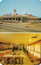 Rockville Centre New York Oasis Dining Car, Long Island, Vintage Postcard U23477