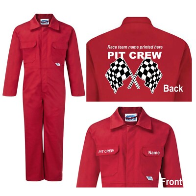 Kinder Kinder Heizanzug Overall Overall Customise Pit Crew Race Team