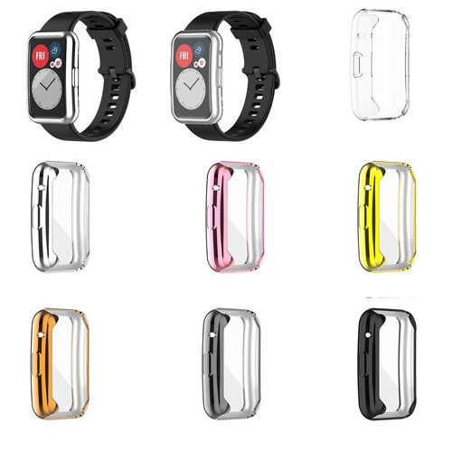 Watch Protective Case TPU Galvanisiertes Case Zubehör für Huawei Watch Fit - 第 1/21 張圖片