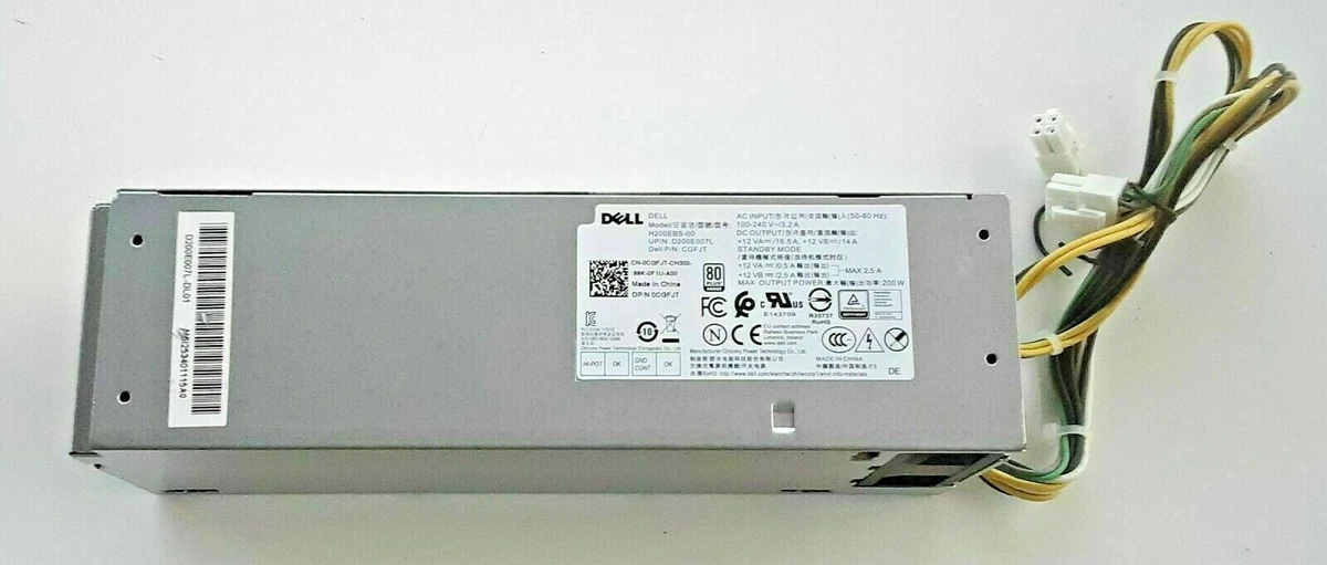 Dell Inspiron 3880 Vostro 3470 Optiplex 7060 200W Power Supply 