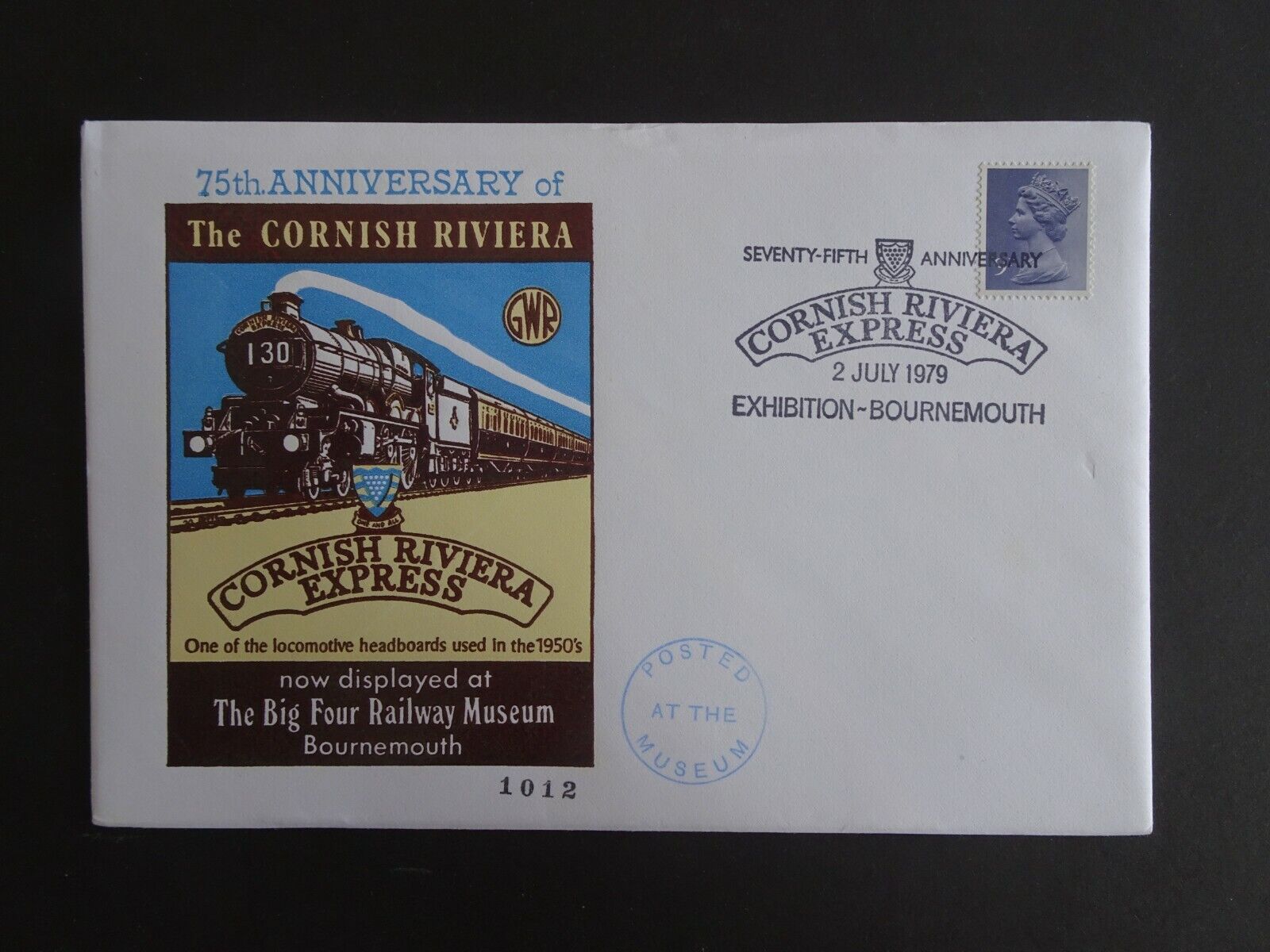 GB 75th Anniversary of Cornish Riviera - BIG FOUR RAILWAY MUSEUM FDC  Booklet