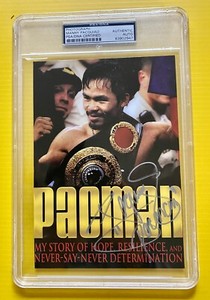 MANNY PACQUIOA SIGNED PHOTOGRAPH PSA/DNA 