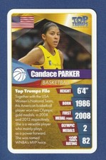 CANDACE PARKER 2020 Top Trumps Top Women Athletes Game Card Basketball USA WNBA*