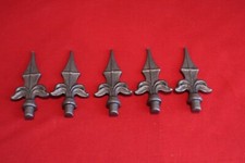 qty. 40 wrought iron railheads for gates railings driveway bulk