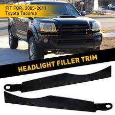 For 2005-2011 Toyota Tacoma Headlight Filler Trim Panels Set Right Left Pair K