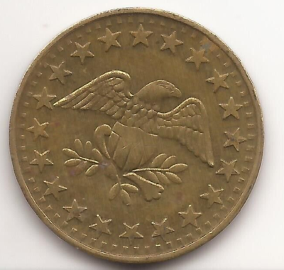 1900 Bronze Parking Token - 