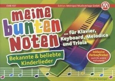 LIBRO DI CANZONI "Le mie note colorate" - per triola, melodica, tastiera e pianoforte