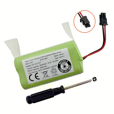 3000mAh New Battery For Bagotte BG800 MAX BG850 Robot Vacuum Cleaner