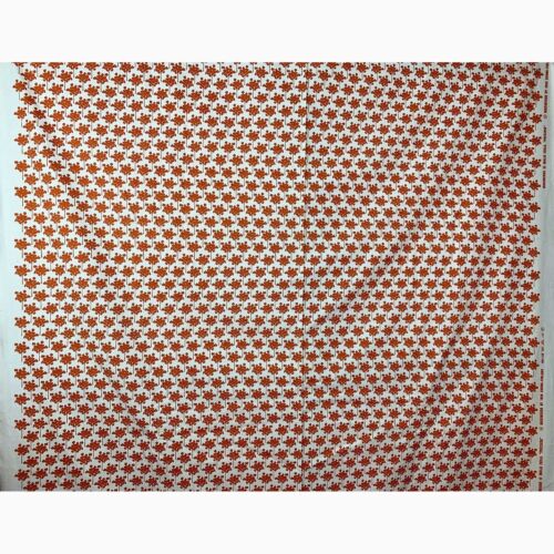 Marimekko vintage Presiosa alberi fioriti arancio tessuto 100% cotone Scandinavia - Foto 2 di 6