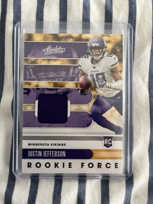  2020 Panini Absolute - Rookie Force Patch Justin Jefferson #13 Vikings 