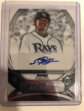 2010 Bowman Sterling Auto Lot Tim Beckham Rays Mariners Autograph Prospect -