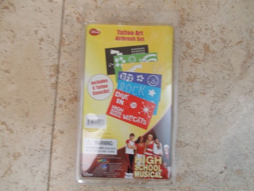 High School Musical Tattoo Art Airbrush Set Rare Collectible New in Box - Picture 2 of 2