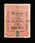 2 FORINT VG   BANKNOTE  FROM  HUNGARY  1848   PICK-S112  RARE