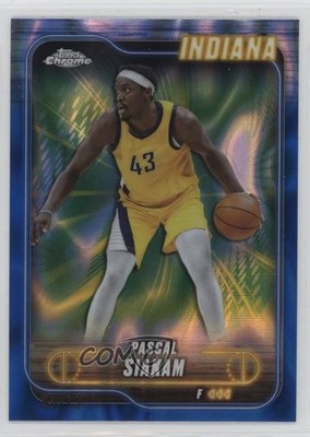 2024-25 Topps Chrome Blue Lava Refractor 60/75 Pascal Siakam #64 1pg8