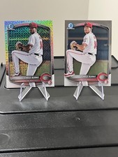 CHASE BURNS BOWMAN CHROME & MEGA REFRACTOR, 2 1st Bowman Draft Paper 4 Rookies