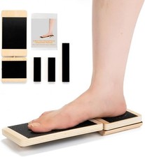 Ankle Foot Strengthener Exerciser for Sprained, Single Leg Balance Board Wood