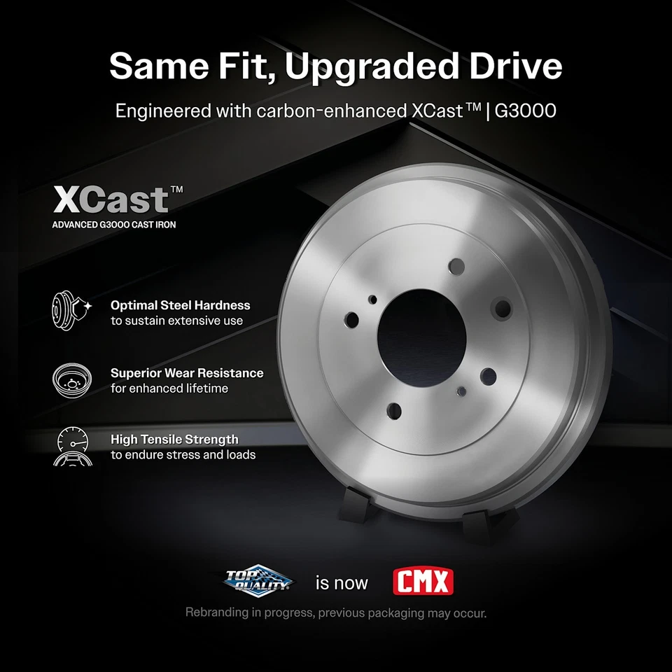 Front Rear Brake Rotor Semi-Metallic Pad & Drum Kit (9Pc) For Chevrolet Cavalier - Image 4 of 4