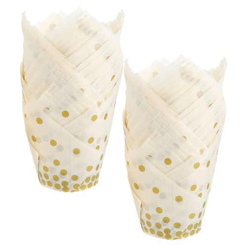 50 Pcs Scatola Di Carta Cioccolato Fodere Tartufo Cupcake Per Matrimoni