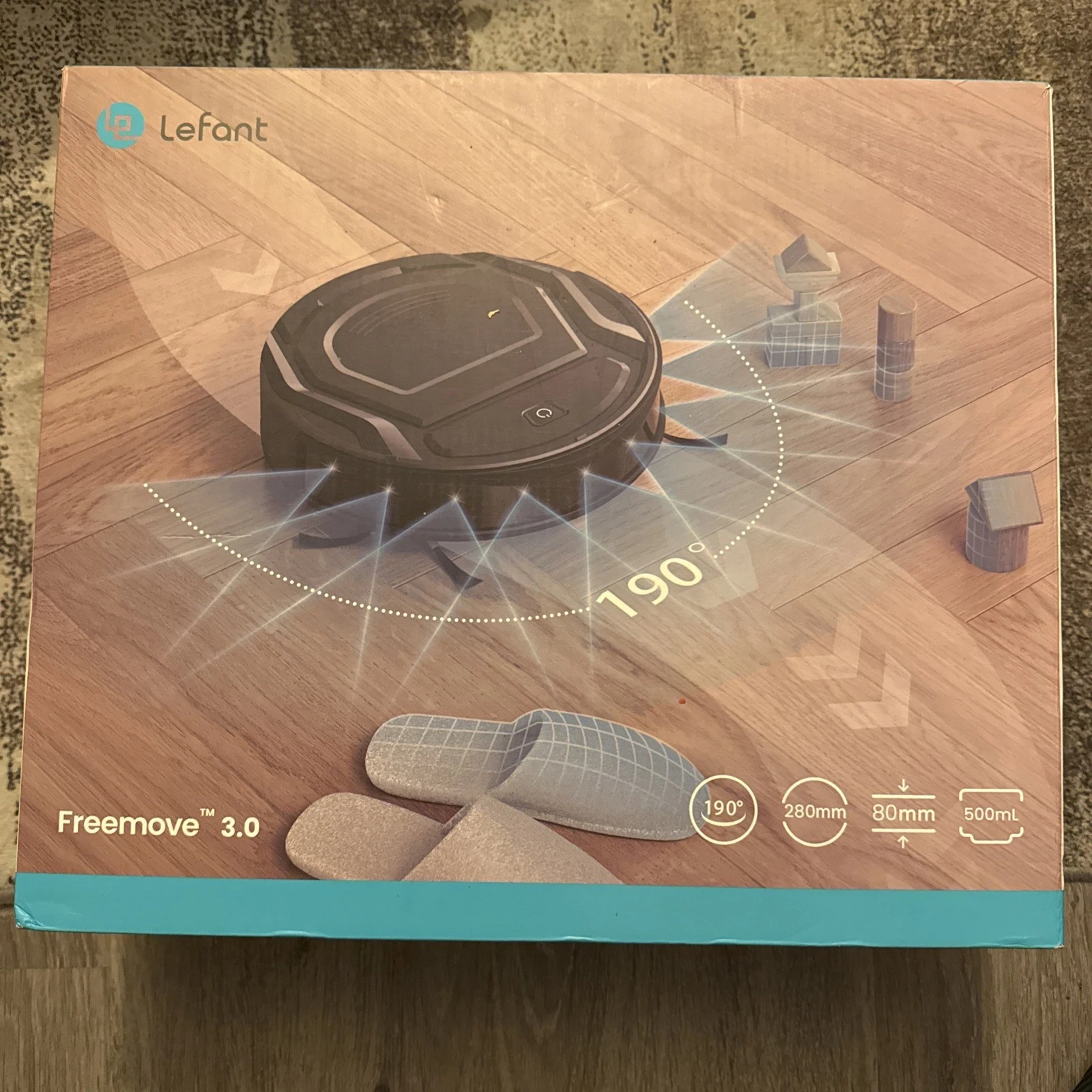 Lefant Freemove 3.0 Robot Vacuum Cleaner -White/ Model M210/ Used.