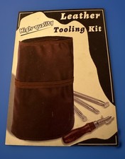 Quality Leather Tools Leather Working Kit W/ Custom Storage Bag Punching READ