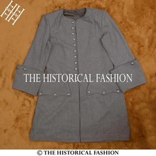 Victorian Regency Style Frock Wool Coat, Civil War Coat, Gentleman Frock Coat