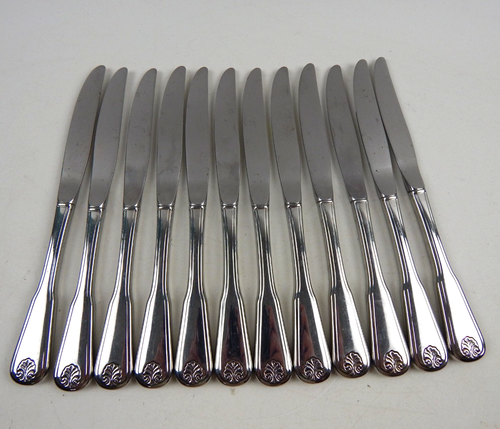 Oneida COLONIAL MOOD Wm A Rogers Stainless Flatware Silverware 12 DINNER KNIVES - Picture 1 of 5