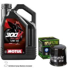 ZX1000 ZX10R Oil and Filter Kit Motul 300v 10w40 4L Kawasaki ZX 1000 2013