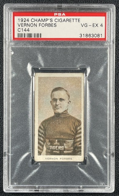 VERNON FORBES PSA 4 1924 CHAMP'S CIGARETTES ZIGARETTENHOCKEY C144 3081
