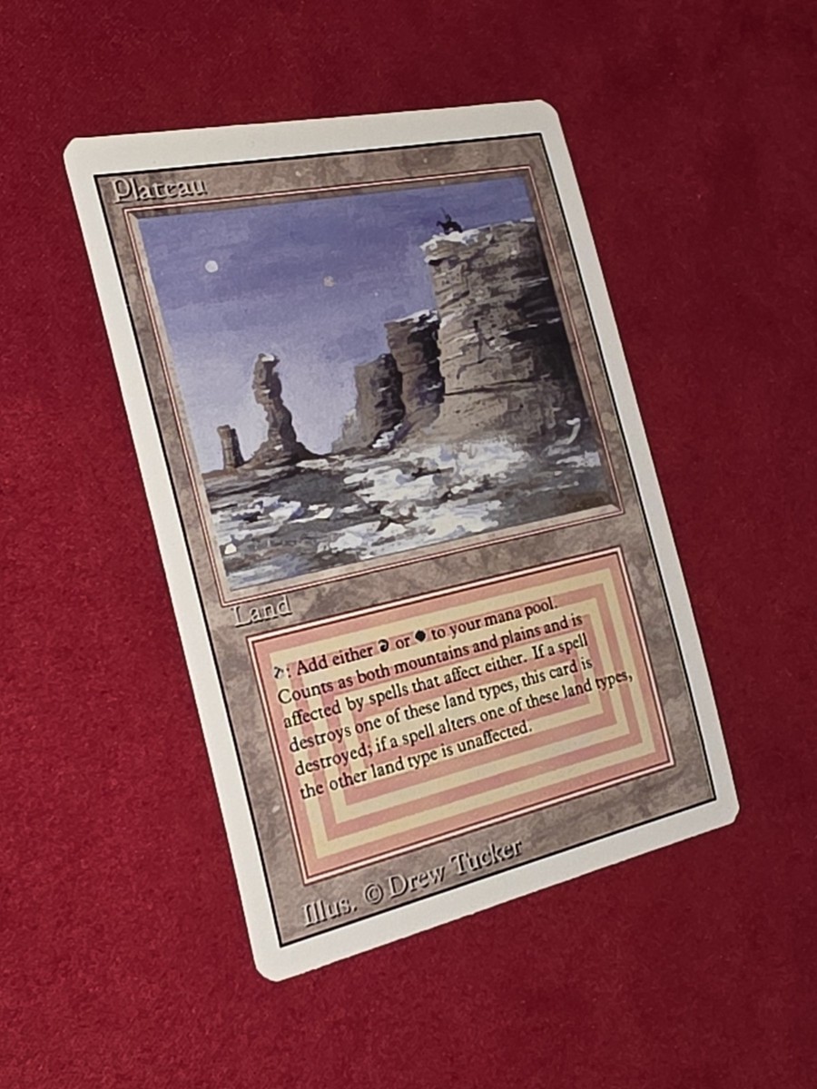 MTG Dual Land Plateau Revised 3ED 2個 Plateau Revised Edition Dual Land Magic the Gathering Card Card LP