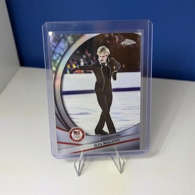 2024 Topps Chrome Ilia Malinin #92 holo card( Quad God ) Winter Olympics