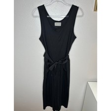Everlane Black Sleeveless Tie-Waist Jumpsuit - Size Medium