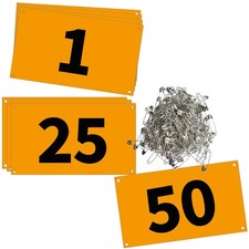 Race Bib Numbers for Tryouts,Running Bibs with Pins for Races,Marathon,Racing...