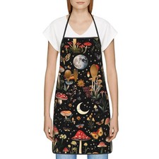 Chef Bib Aprons with Pockets for Women, Cute Cooking Apron for Kitchen Baking...