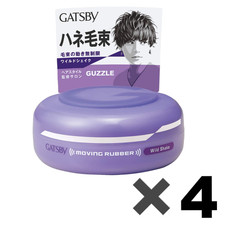 Gatsby Moving Rubber Hair Styling Wax Wild Shake for Short Length 4Pack Set 80g