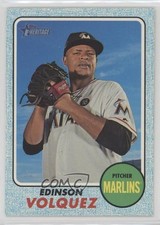 2017 Topps Heritage High Number Blue Border Edinson Volquez #623 1v3